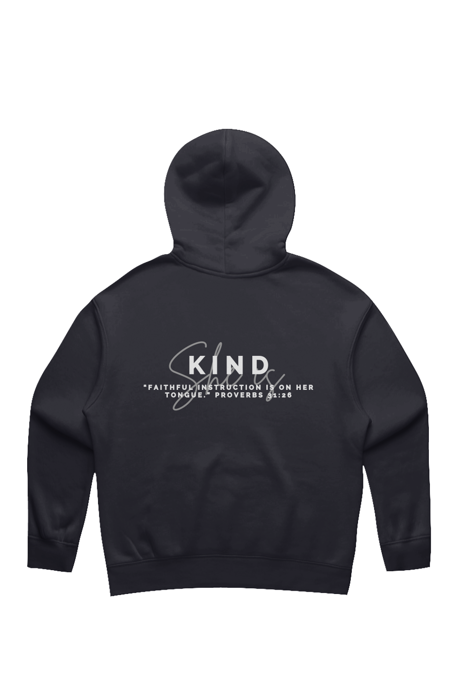 She Is | KIND | Relaxed Hoodie (back design)