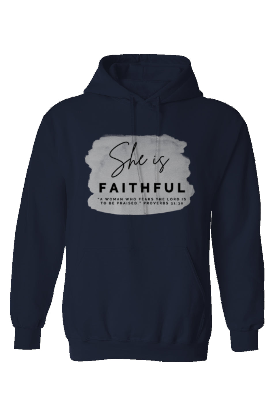 She Is | FAITHFUL | Cotton Hoodie 