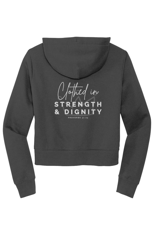 Clothed in Strength & Dignity | Zipper Hoodie