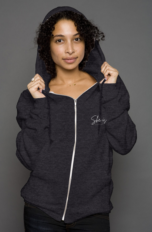 She Is | WISE | 'Zip Hoody'