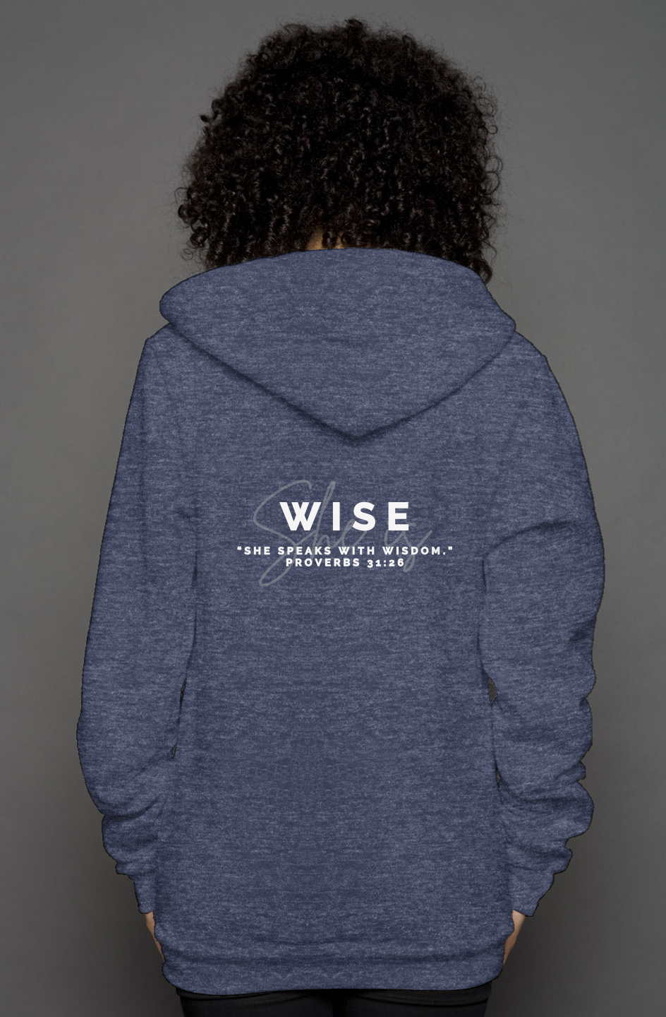 She Is | WISE | 'Zip Hoody'