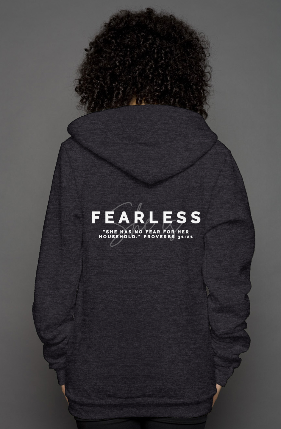 She Is | FEARLESS | 'Zip Hoody'
