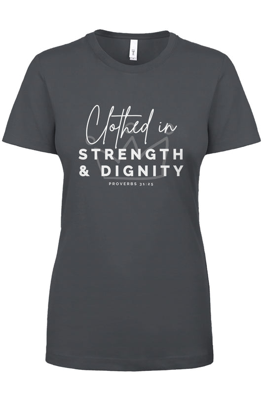 Clothed in Strength & Dignity | Crew Tee