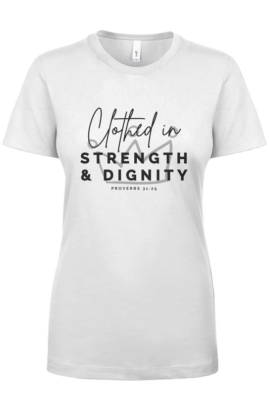 Clothed in Strength & Dignity | Crew Tee