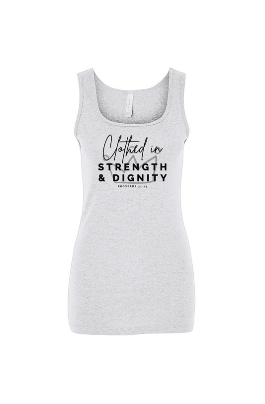 Clothed in Strength & Dignity | Rib Tank