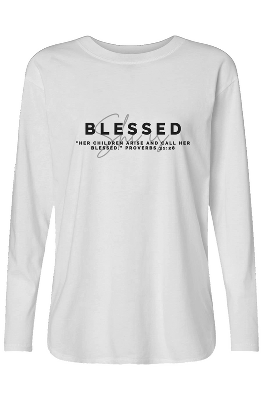 She Is | BLESSED | Relaxed Long Sleeve