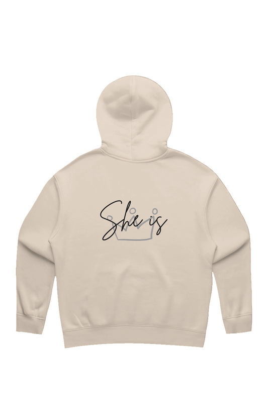 She Is | Relaxed Hoodie (back design)