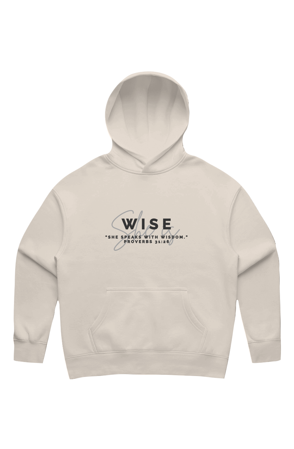 She Is | WISE | Relaxed Hoodie