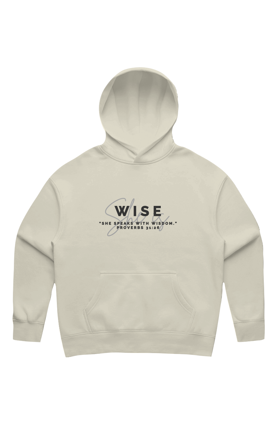 She Is | WISE | Relaxed Hoodie