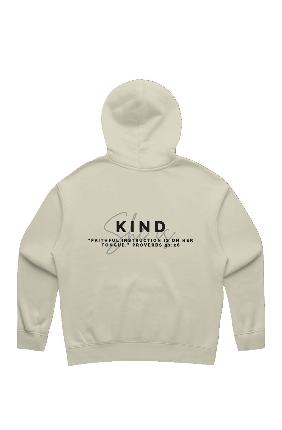 She Is | KIND | Relaxed Hoodie (back design)