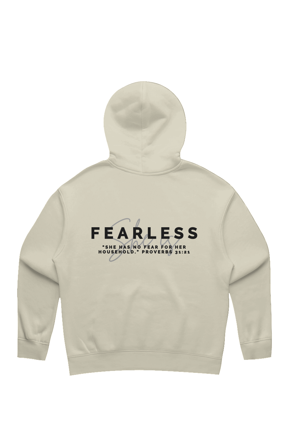 She Is | FEARLESS | Relaxed Hoodie (back design)