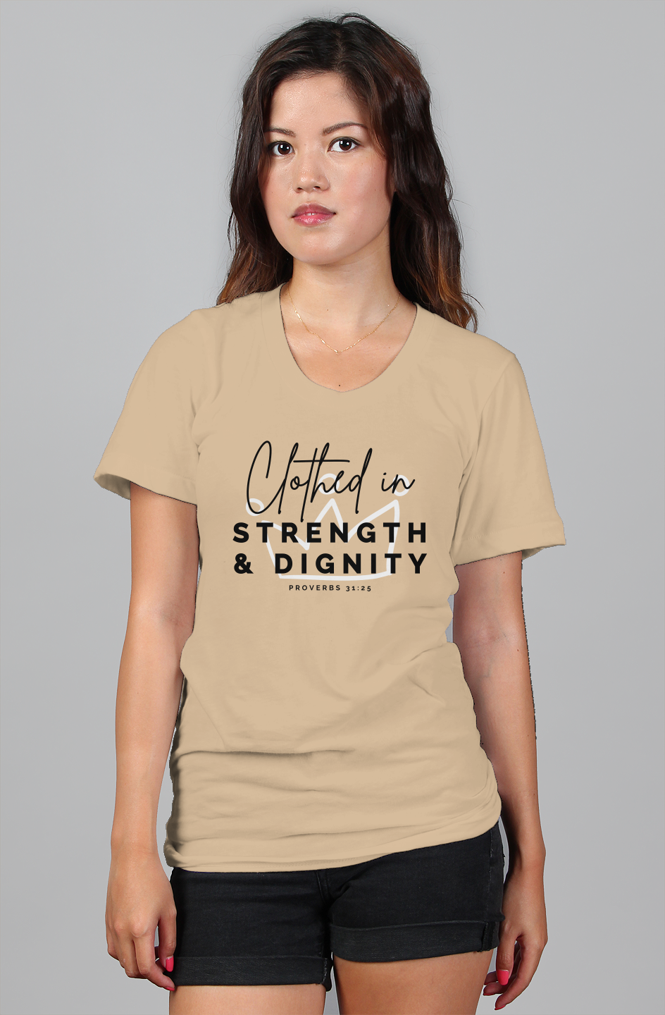 She Is | Clothed in Strength & Dignity | Relaxed Tee
