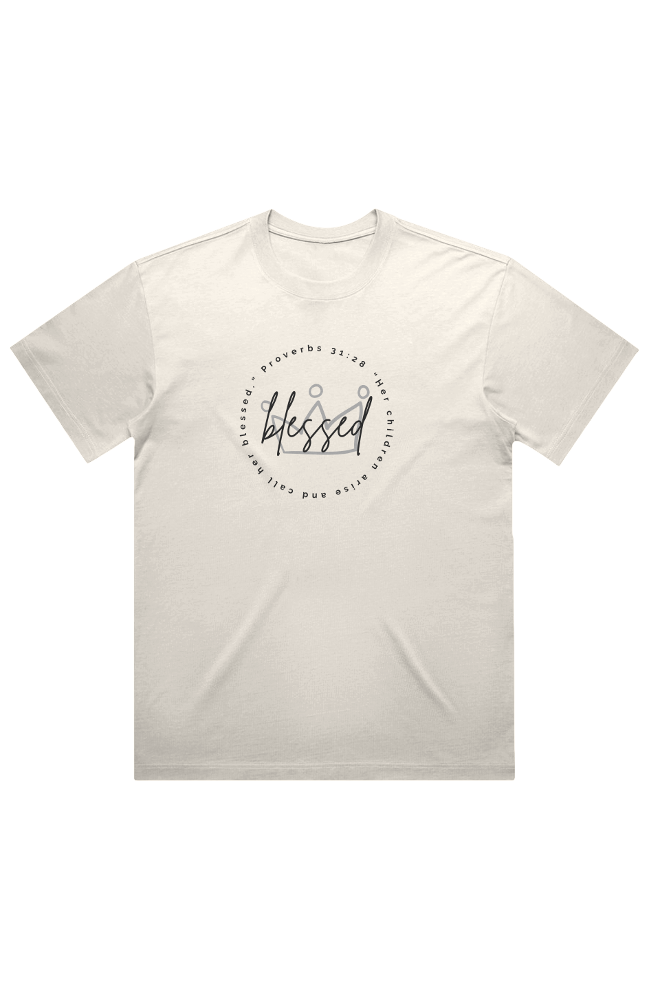 She Is | BLESSED | Box Tee